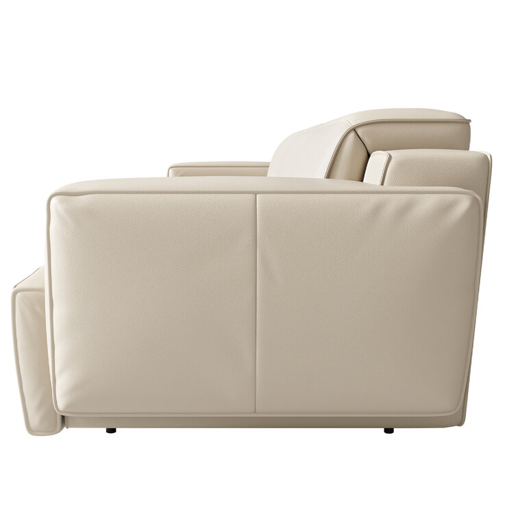 Valencia Valentina Leather Reclining Lounge 3 Seater Beige Color Valencia Valentina Leather Reclining Lounge 3 Seater Beige Color