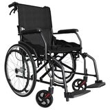 Altus Transport Wheelchair Lightweight Folding Self Propelled 20 Inch Wheel Black
