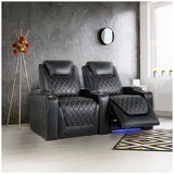 Valencia Home Theatre Oslo Edition 2 Seater Black