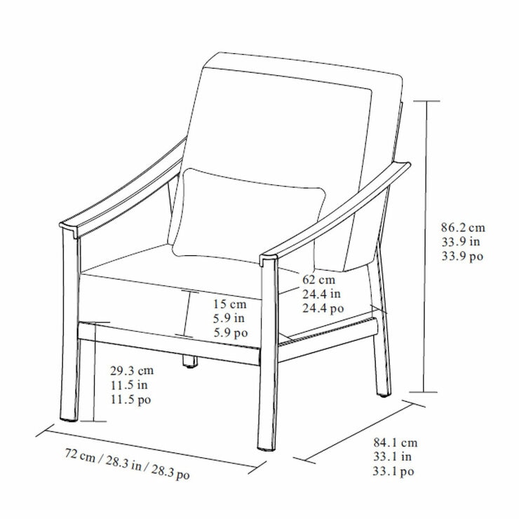 Agio Stinsley 4 Piece Seating Set