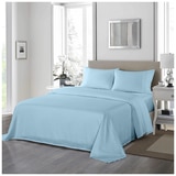 Bdirect Royal Comfort 1200TC Ultrasoft 4 piece sheet set Double -Sky Blue