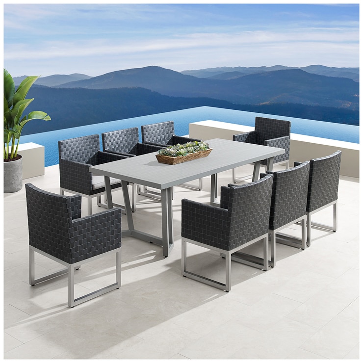 Soho 9 Piece Outdoor Dining Set Costco Australia