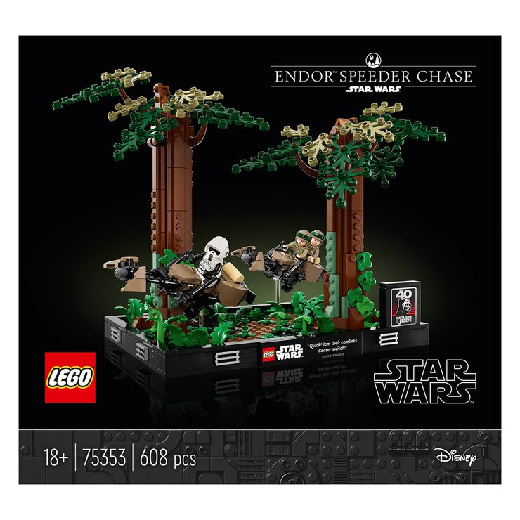 LEGO Endor Speeder Chase Diorama 75353