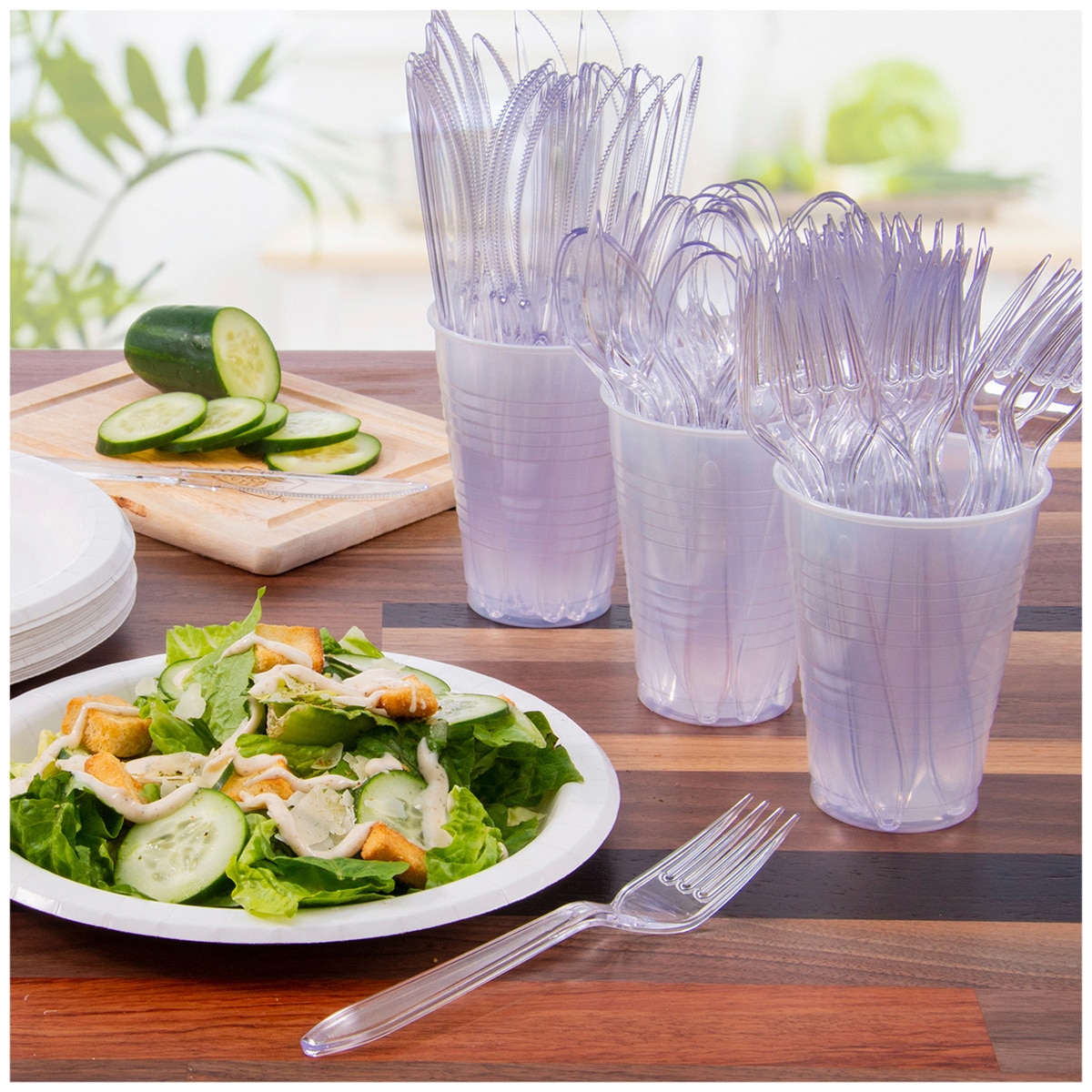 Kirkland Signature Clear Cutlery