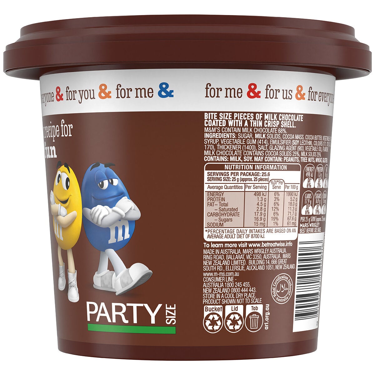 M&M's Milk Chocolate Bucket 640g