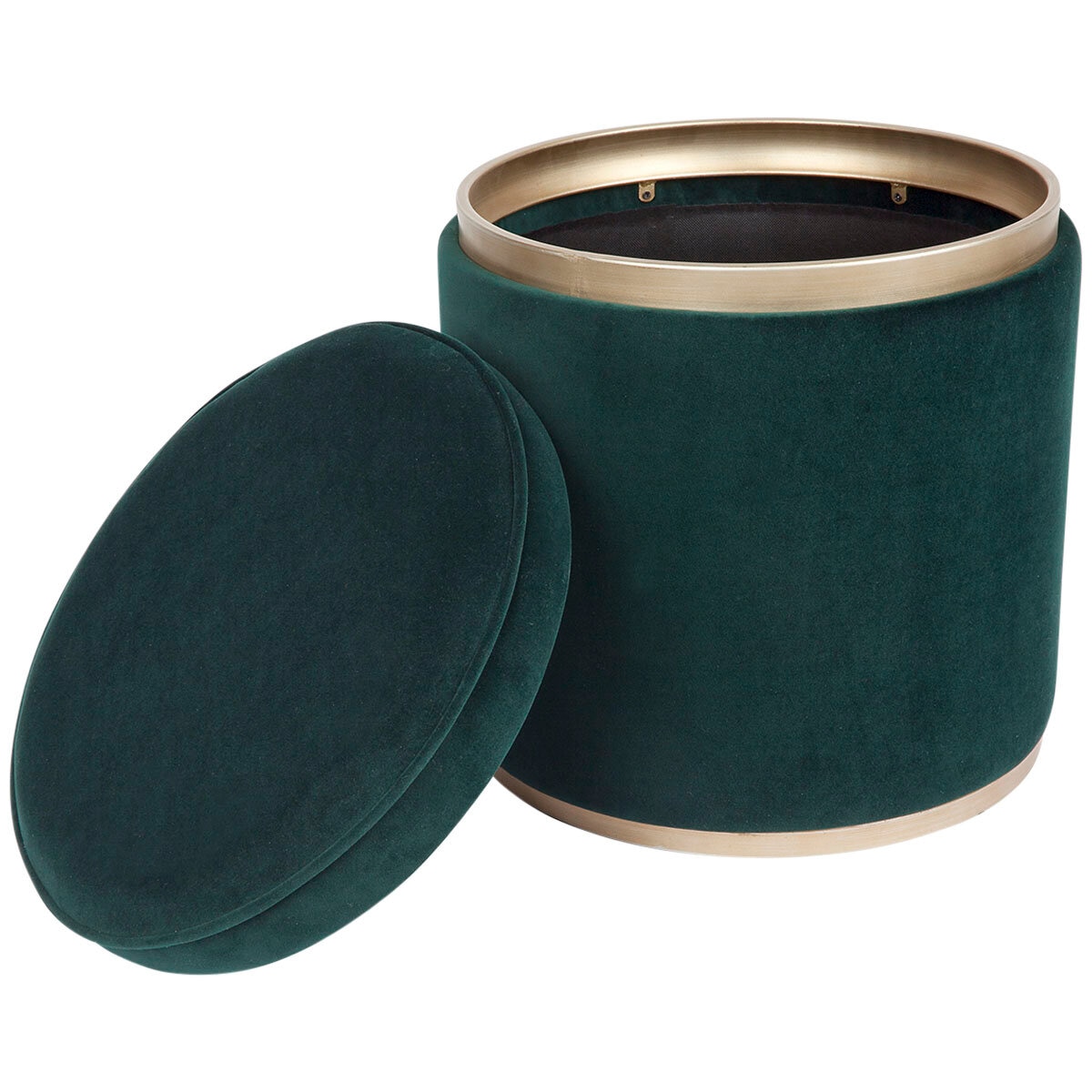 Cafe Lighting Totti Storage Stool Forest Green