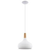 Sabinar 1 Light Pendant White Wood