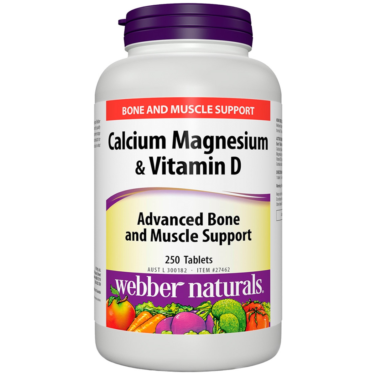Webber Naturals Calcium, Magnesium & Vitamin D 250 Tablets
