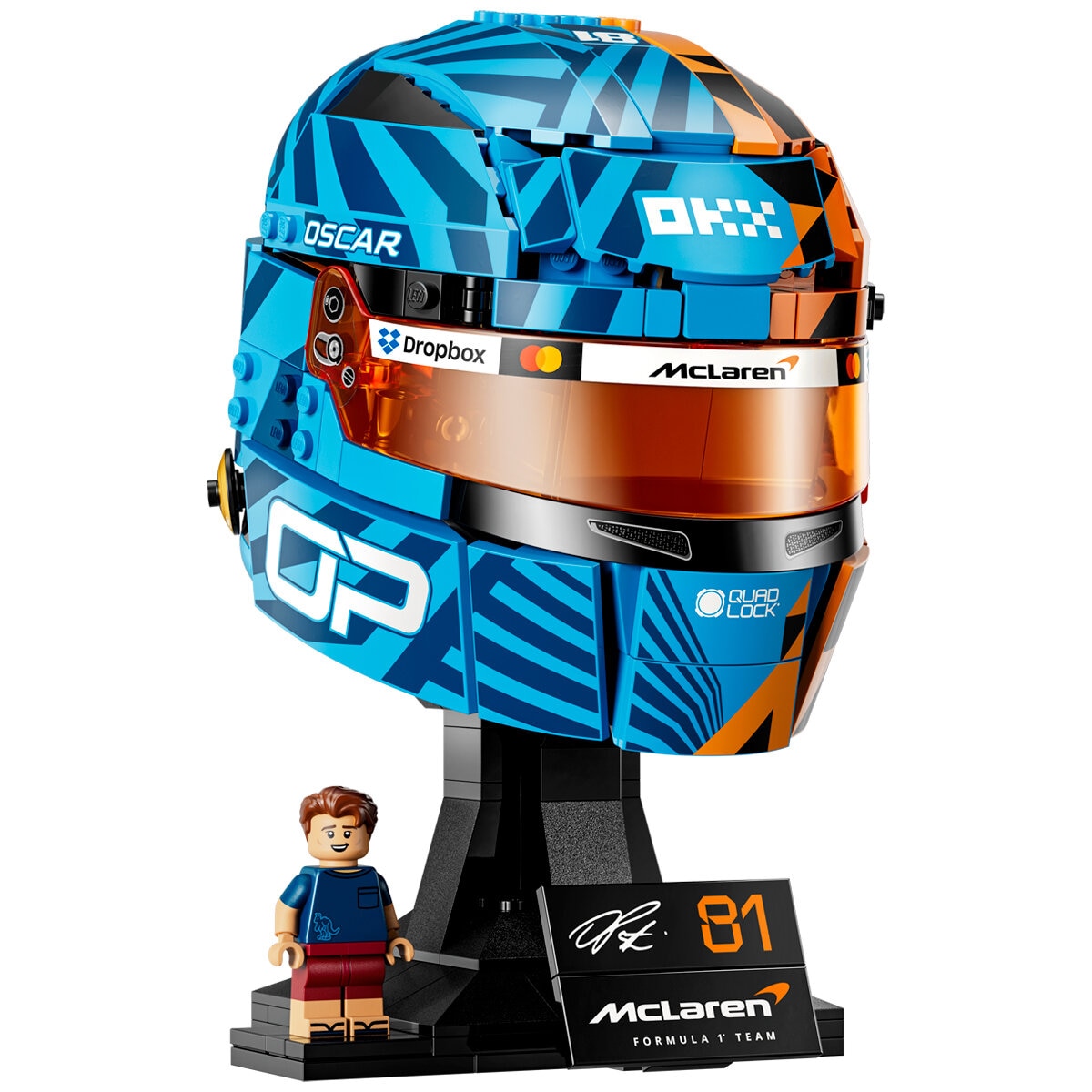 LEGO McLaren Mastercard F1 Team Oscar Piastri Helmet 43017 LEGO McLaren Mastercard F1 Team Oscar Piastri Helmet 43017