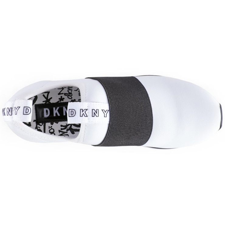DKNY Women's Slip On Shoe - White/Black