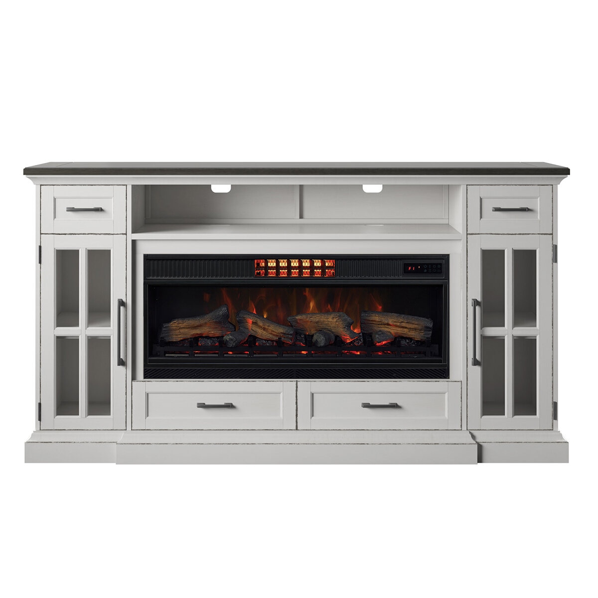 Tresanti Sloane TV Console with ClassicFlame White Electr...