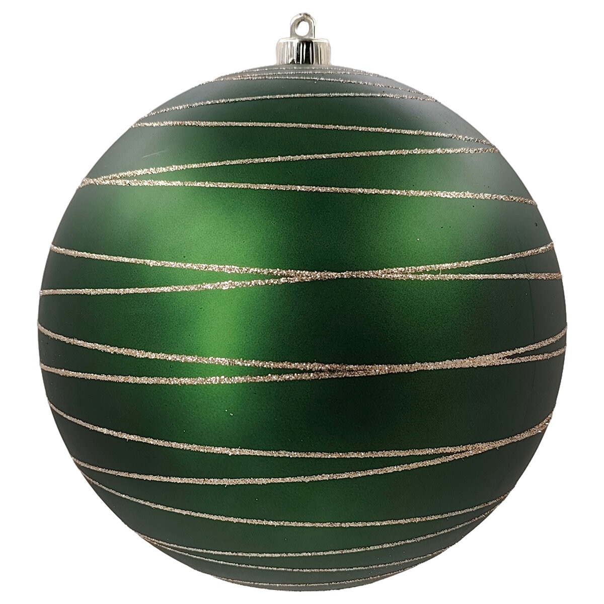 Holiday Ornament 250mm 3 Piece Red Green And Gold