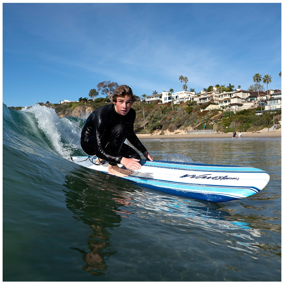 Wavestorm Blue Stripe 8ft Classic Surfboard Costco Australia