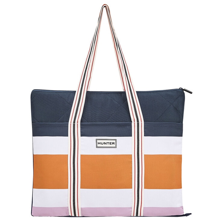 Hunter Outdoor Picnic Blanket Block Stripe Blue Multi