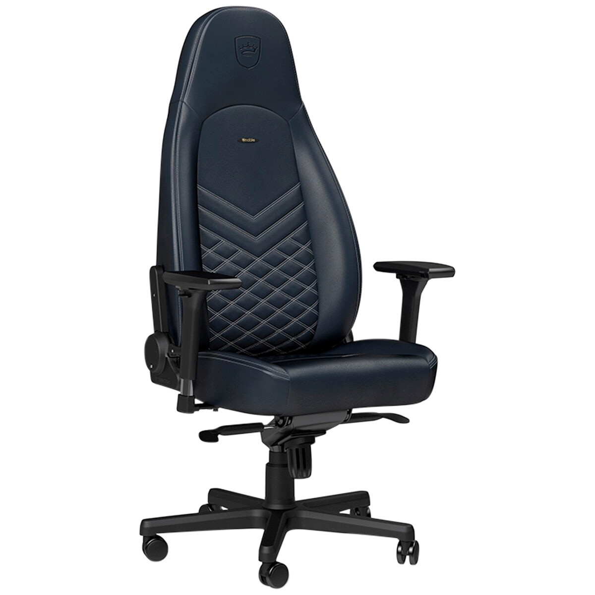 Noblechairs ICON Gaming Chair Real Leather Midnight Blue Graphite