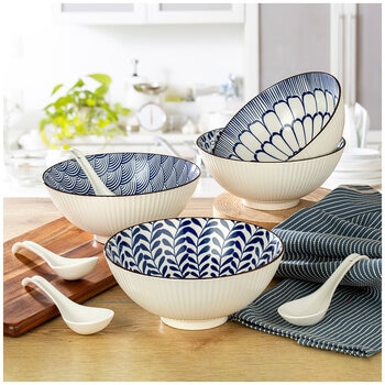Signature Bowls With Spoon 8 Piece Set