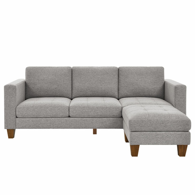 Thomasville Fabric Sofa With Ottoman Thomasville Fabric Sofa With Ottoman