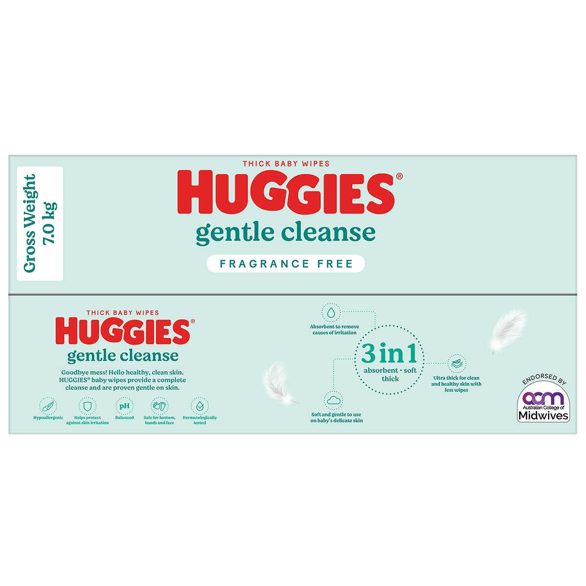 Huggies Fragrance Free Baby Wipes 24 x 80 Wipes 2 Pack