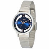 JAG Como Stainless Steel Blue Dial Mesh Bracelet Women's Watch J2703A JAG Como Stainless Steel Blue Dial Mesh Bracelet Women's Watch J2703A