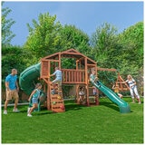 KidKraft Boulder Bluff 2 in 1 Wooden Playcentre and Swing Set