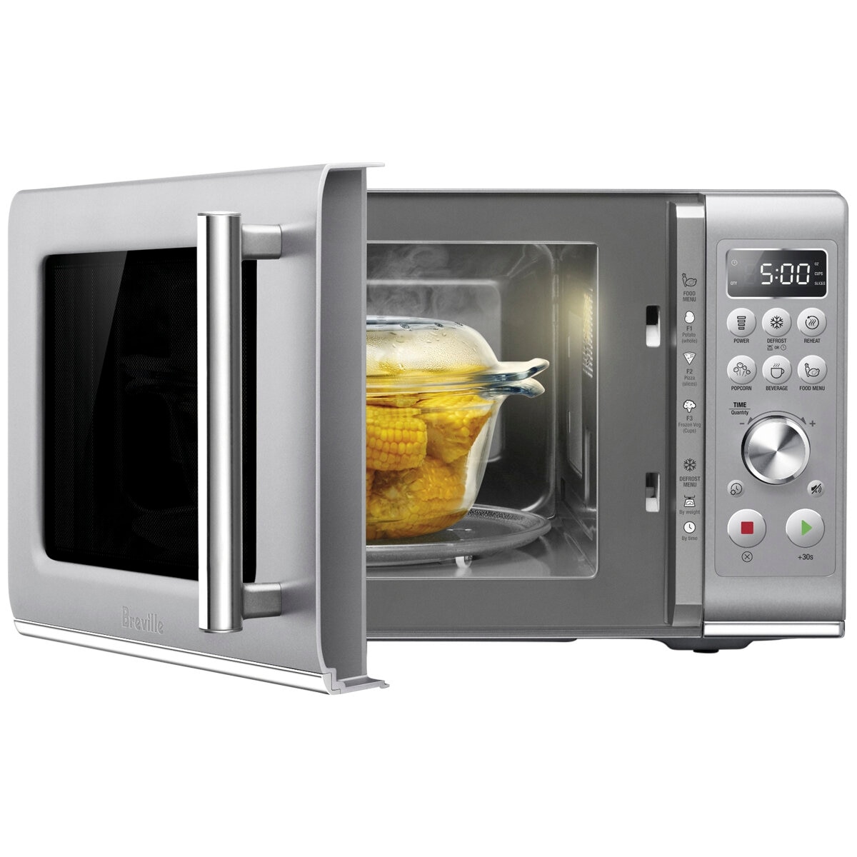 Breville The Compact Wave Soft Close Microwave