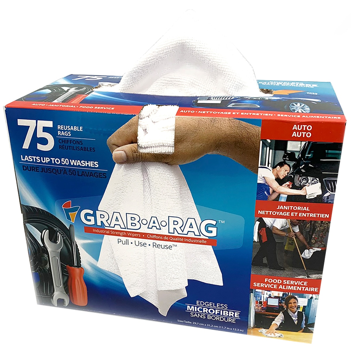 Grab a Rag Microfibre Cloth Dispenser 75pk Costco Australia