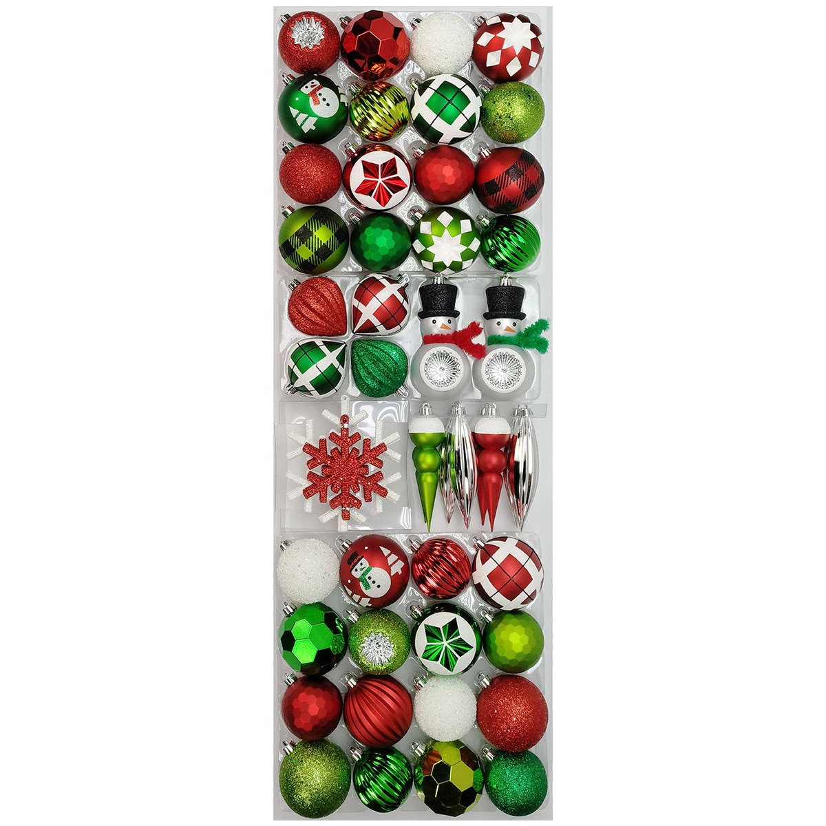 53 Piece Shatterproof Ornaments