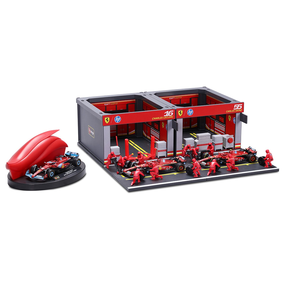 Burago 143 Formula One Racing Deluxe Paddock Ferrari