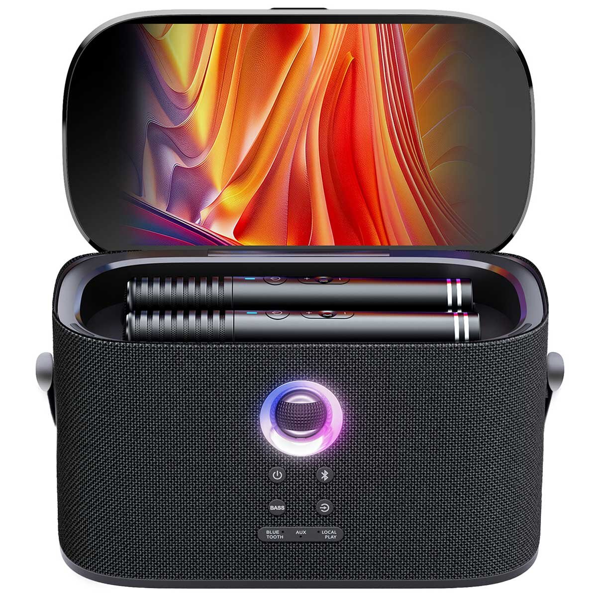 Ikarao Shell S2 Portable 140W Karaoke Speakers with 8 Inch TouchScreen Display IK-Shell-S2