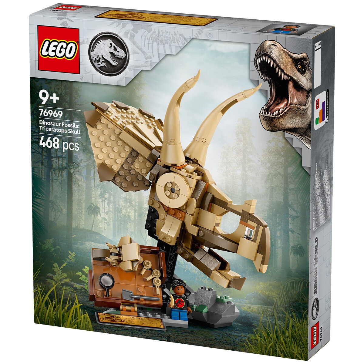 LEGO Jurassic World Dinosaur Fossils Triceratops Skull Model Set 76969