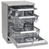 LG 15 Place QuadWash Dishwasher Freestanding Platinum Steel XD3A25PS