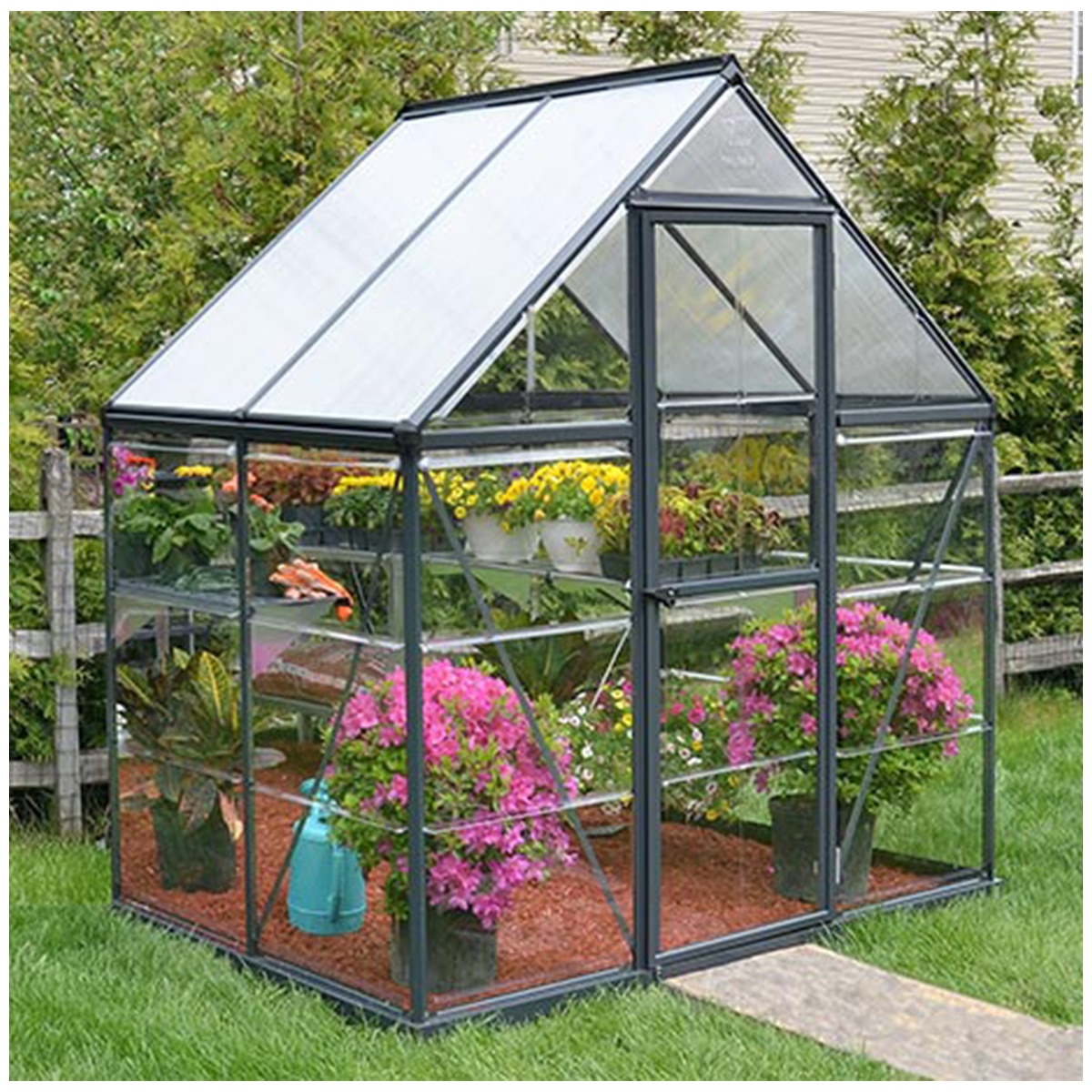 6x4 Hybrid Grey Glasshouse