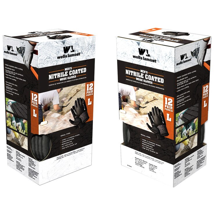 Wells Lamont Men's Nitrile Coated Gloves 12pk Costco Australia