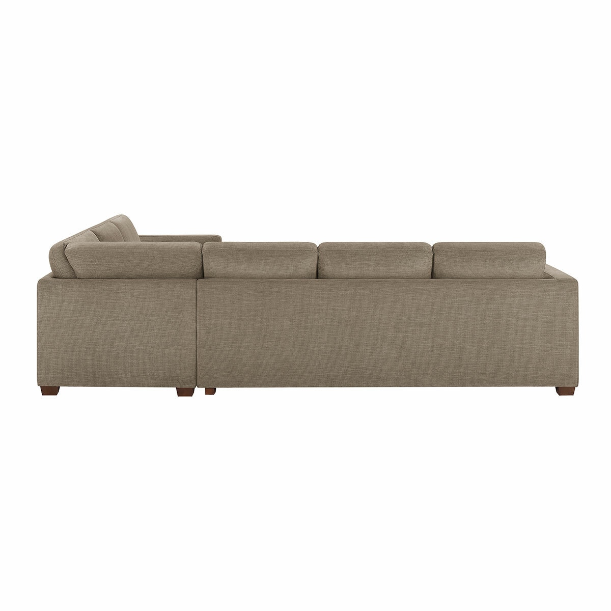 Thomasville Caler 3 Piece Fabric Sectional with Sleeper and Storage Seat