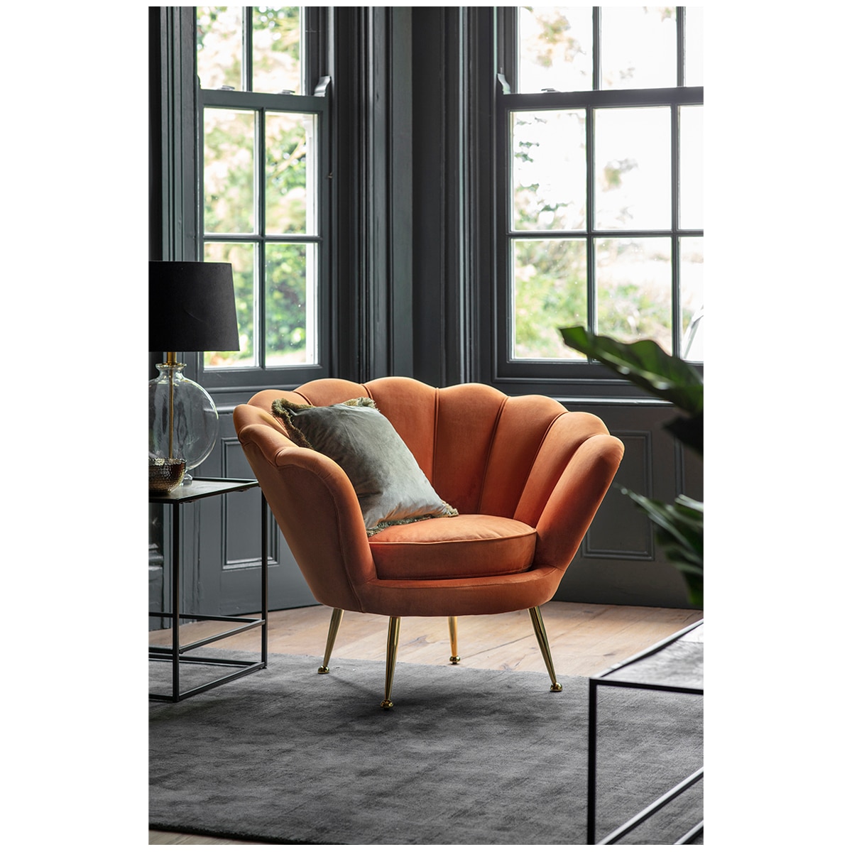 Hudson Living Rivello Armchair - Orange