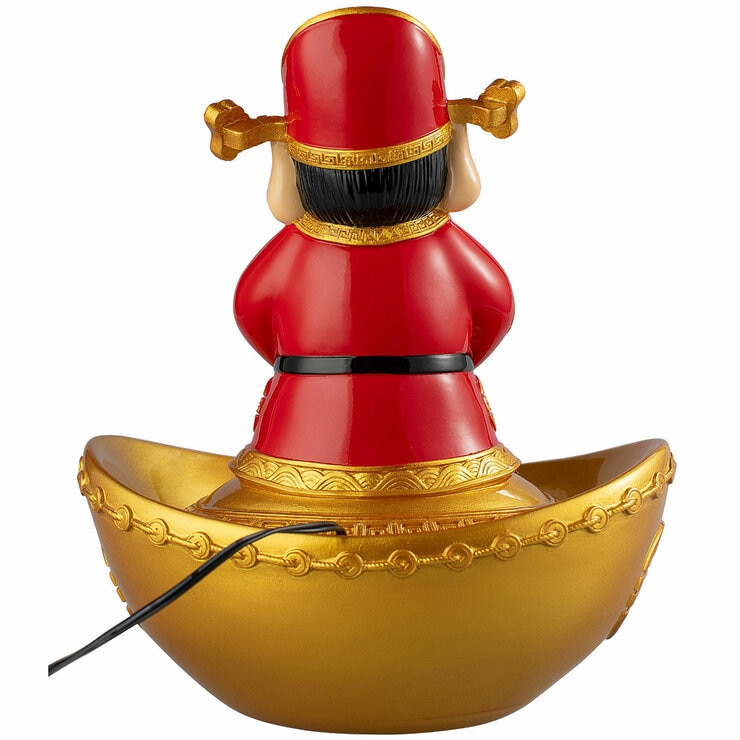 God Of Wealth Water Fountain 22cm