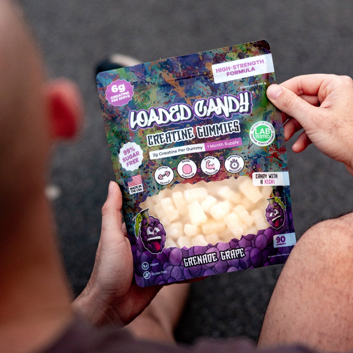 Loaded Candy Sugar Free Creatine Gummies Loaded Candy Sugar Free Creatine Gummies