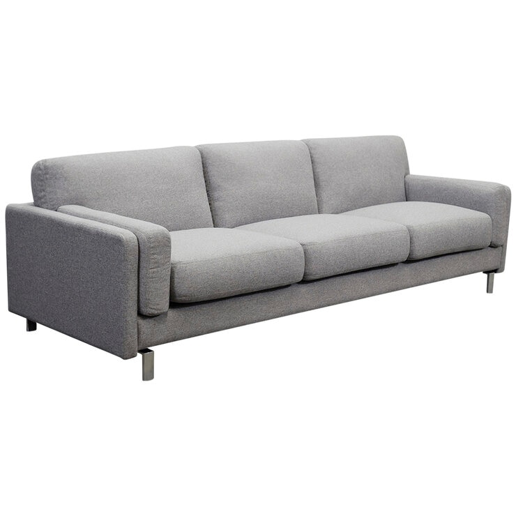 Moran Austin 3 Seater Warwick Fabric MATRIX PEWTER Grey