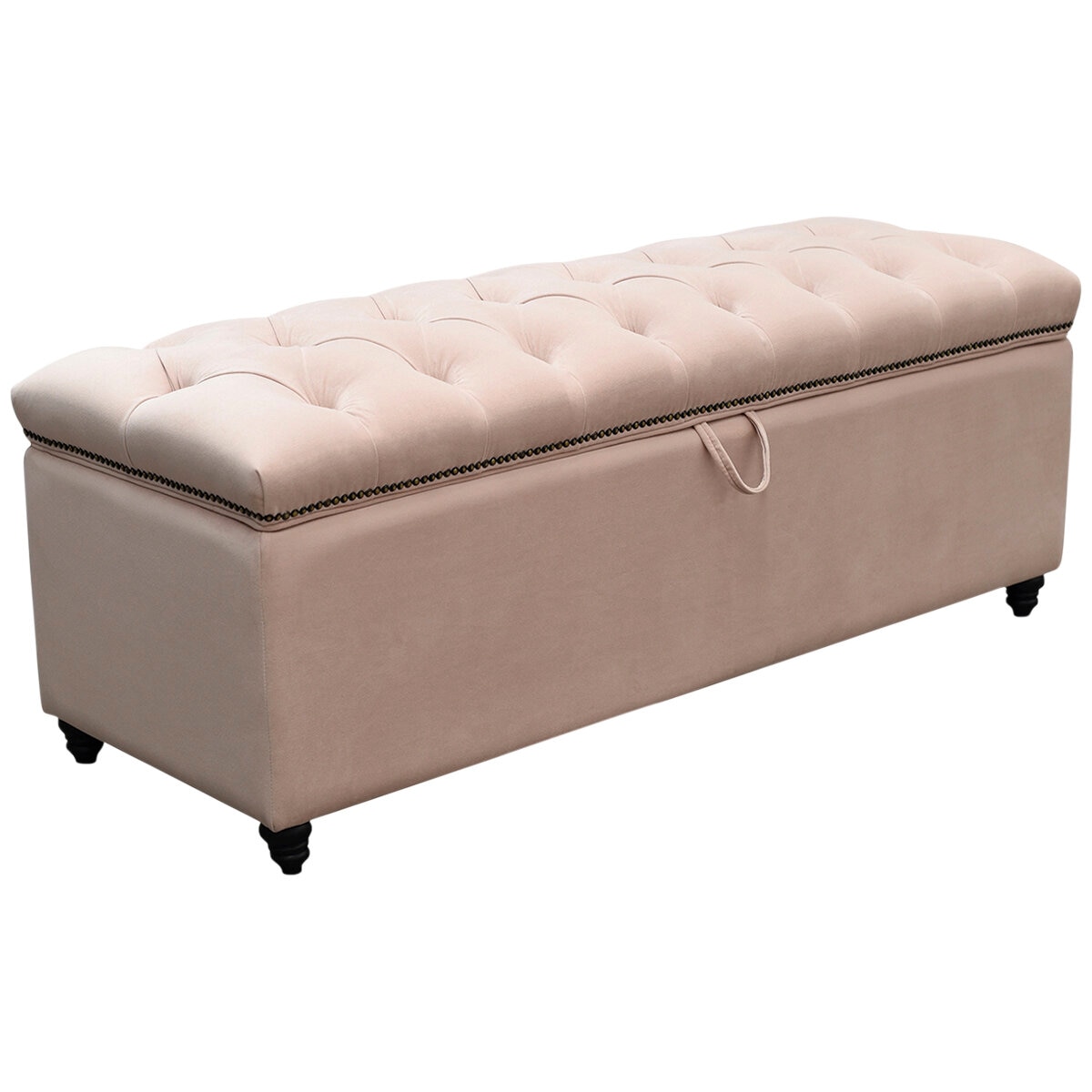 Moran Princess Storage Ottoman Petal Pink