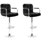 Artiss Black Gaslift Swivel Barstool 2 pack