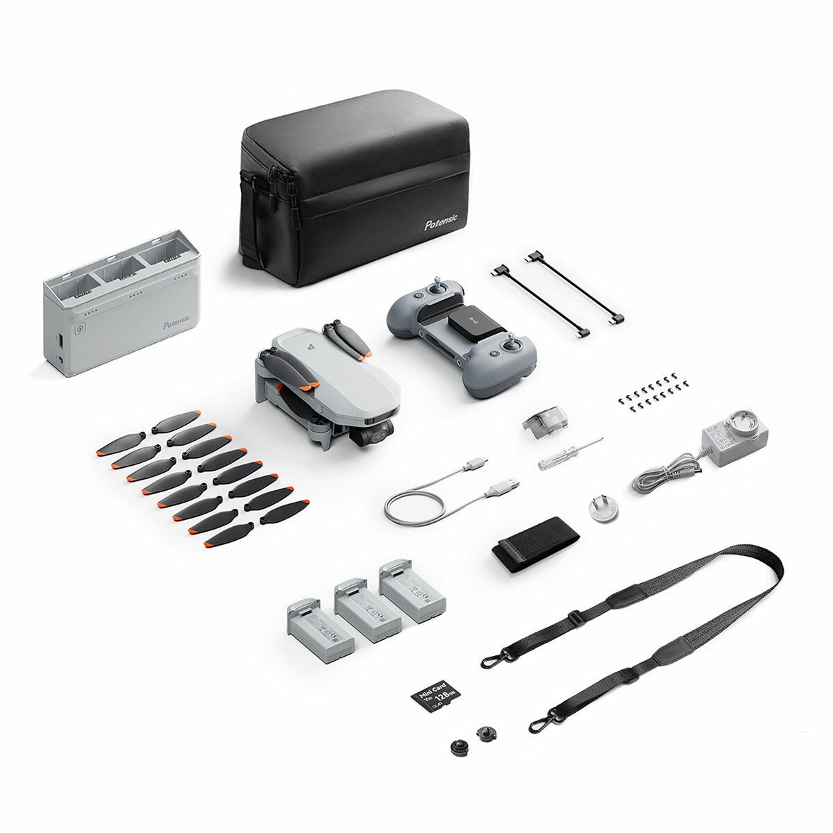 Potensic ATOM 2 Camera Drone Bundle White APM2534311 Potensic ATOM 2 Camera Drone Bundle White APM2534311