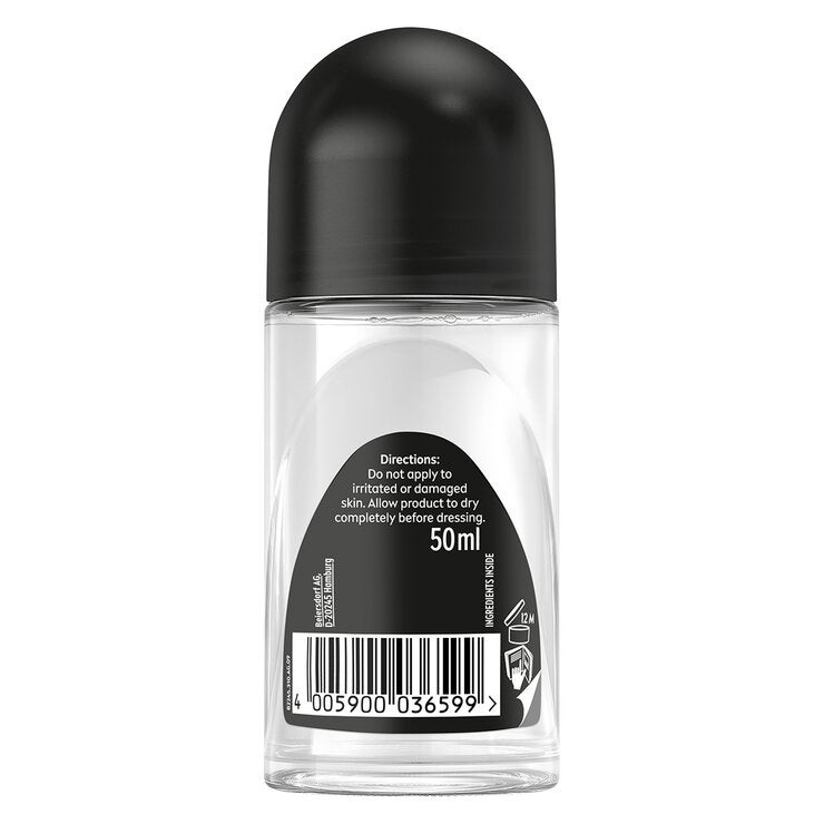 NIVEA Men Anti Perspirant Roll-On Deodorant 6 x 50 ml Black And White NIVEA Men Anti Perspirant Roll-On Deodorant 6 x 50 ml Black And White