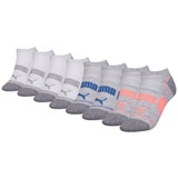 Puma 8pk No Show Socks - Grey/White