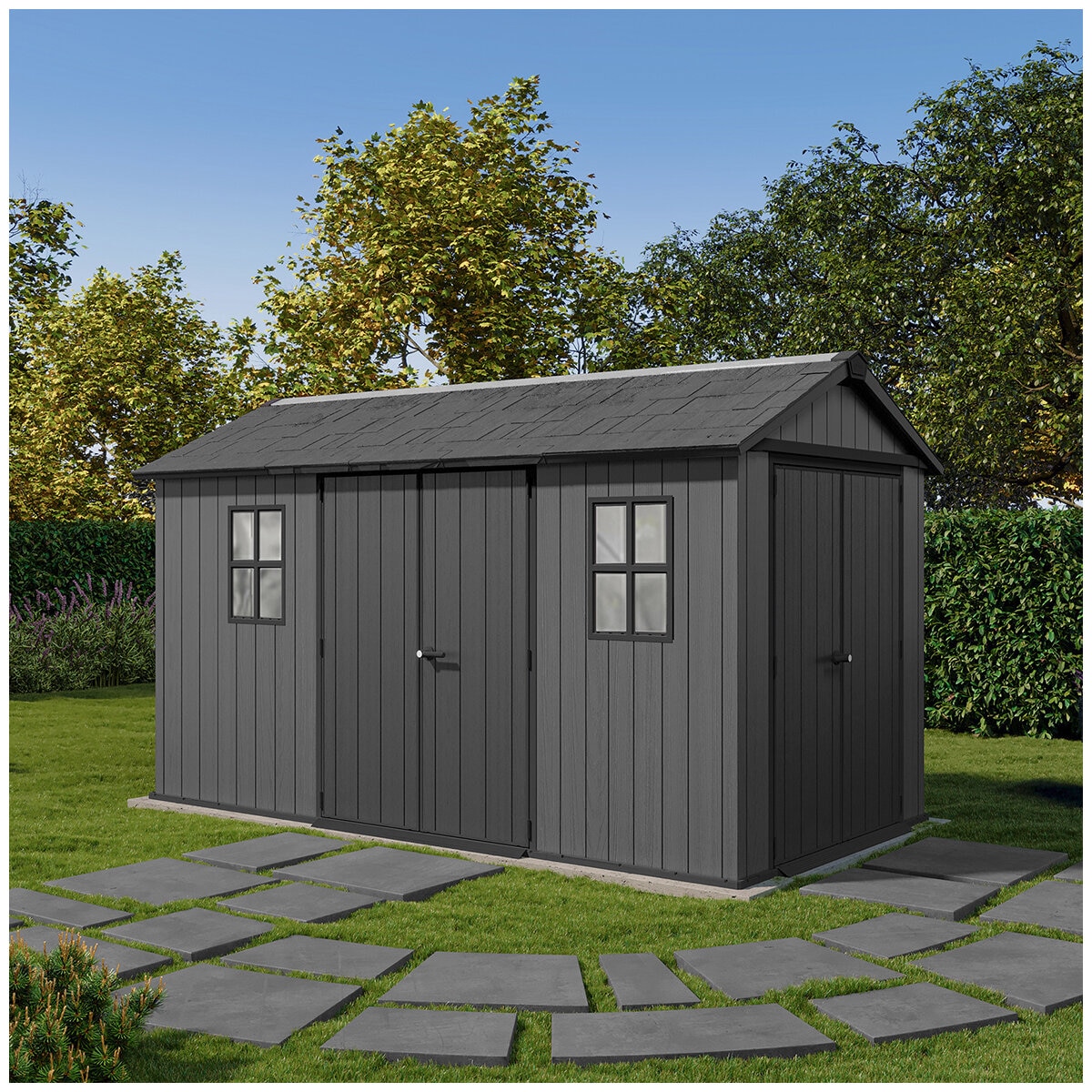 Keter Newton Plus Double Door Shed 2.3 x 4.0m