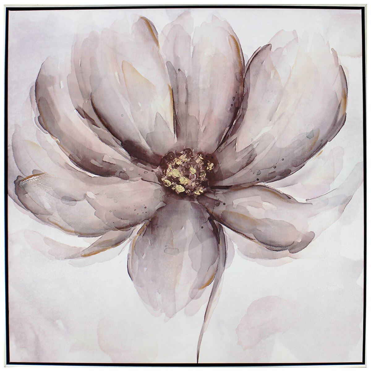 NF Living Still Fleur Framed Oil Painted Canvas Costco