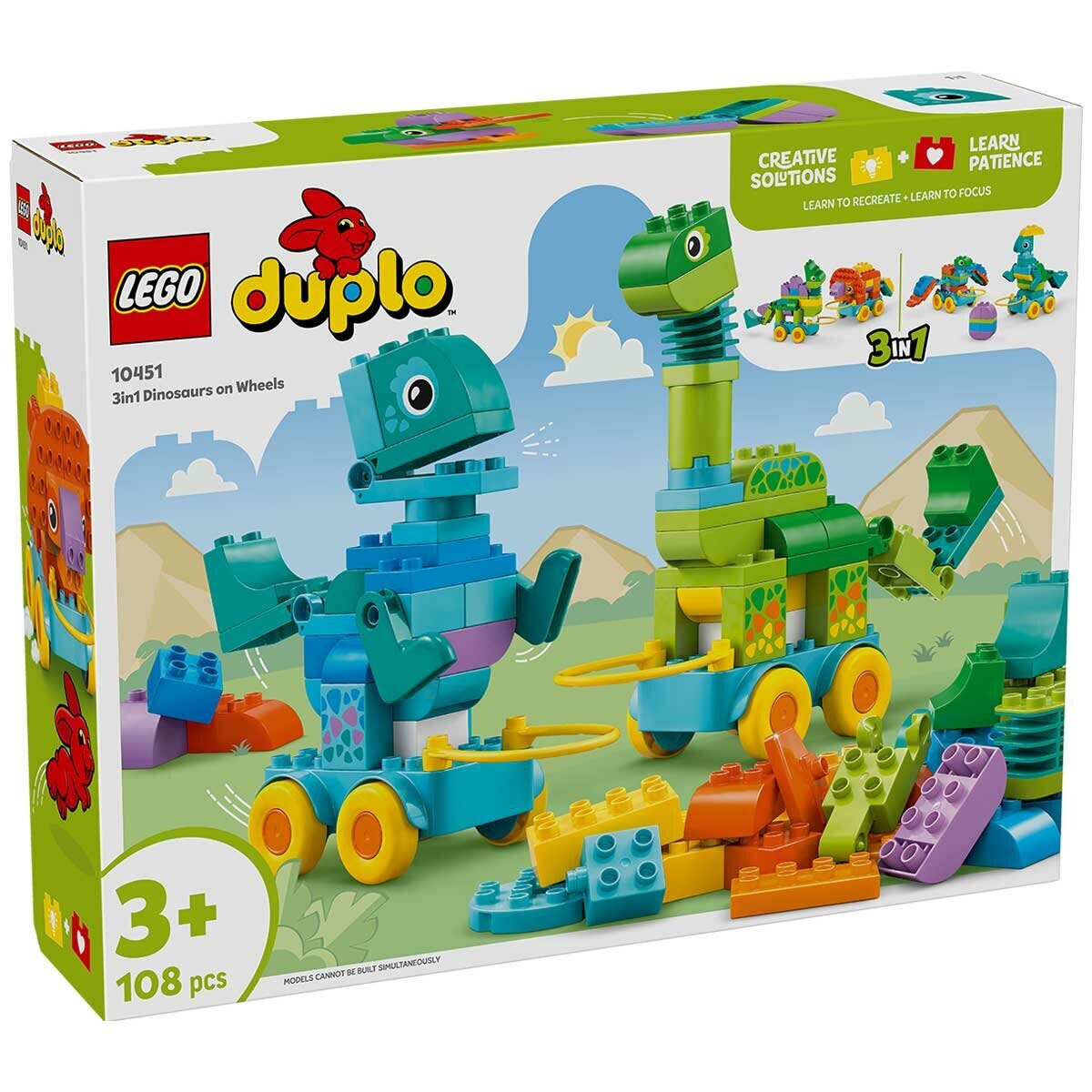 LEGO 3in1 Dinosaurs on Wheels 10451