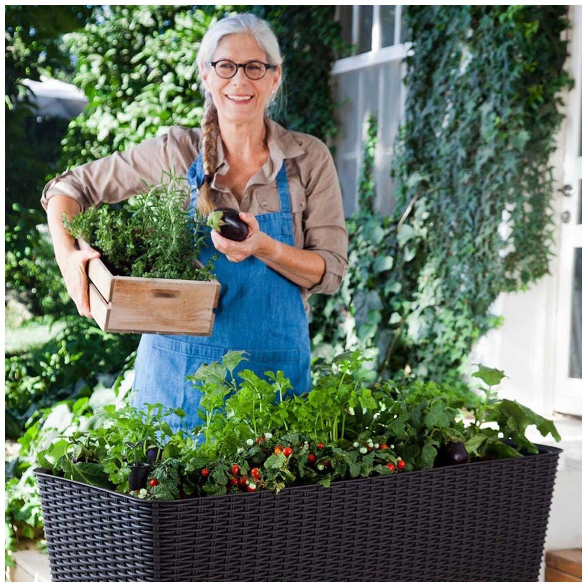 Keter Easy Grow Planter Brown
