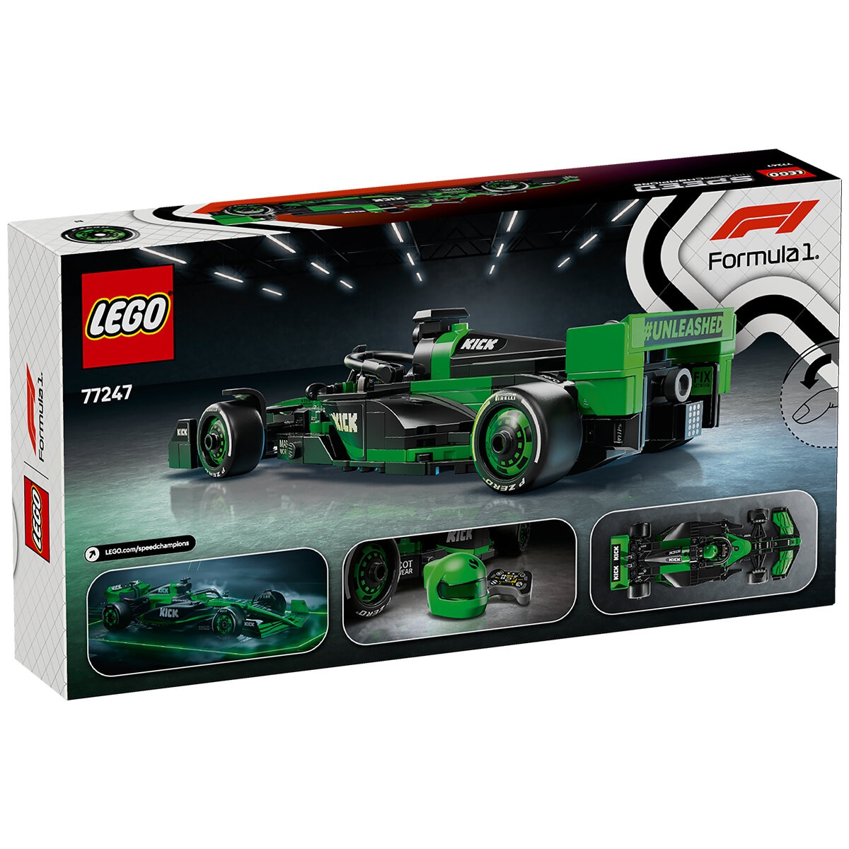 LEGO Speed Champions KICK Sauber F1 Team C44 Race Car 77247