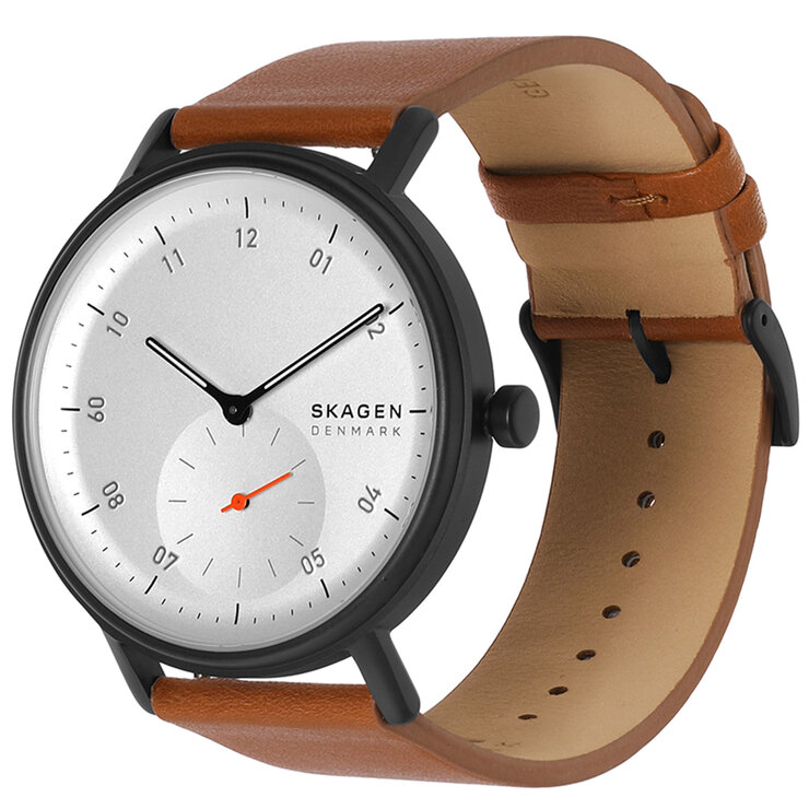 Skagen Kuppel Brown Leather Men's Watch SKW6889