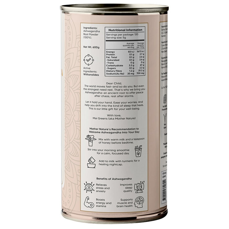 Mai Greens Ashwagandha Powder 600g